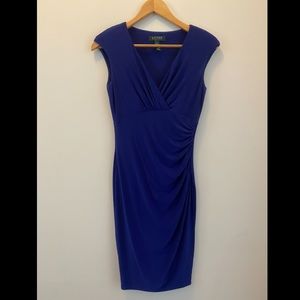 Lauren, Ralph Lauren purple stretchy dress, size 2